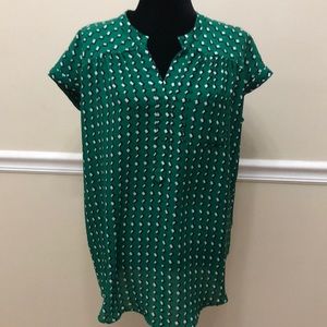 Green blouse Size XL.